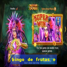 bingo de frutas e legumes para imprimir